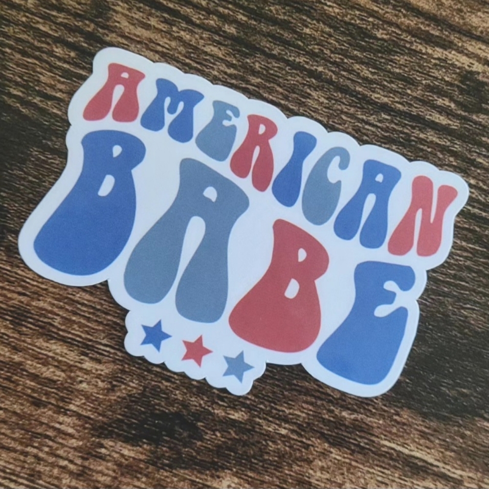 American Babe Sticker